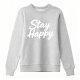 Cotton Polyester Blend Unisex Crewneck Pullover Sweatshirt