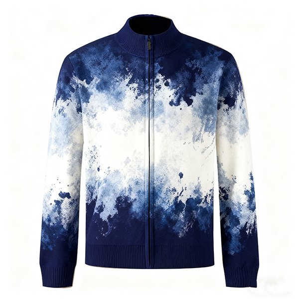 Men's Premium Fashion Knit Cardigan - Full-Zip Sweater Jacket